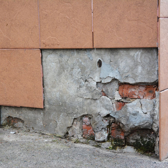 A foundation in need of repair.